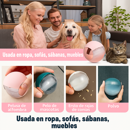 Esfera Magica Que Elimina Pelos Sin Dejar Rastro 🐶🐱