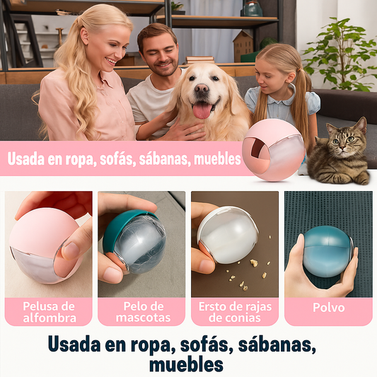 Esfera Magica Que Elimina Pelos Sin Dejar Rastro 🐶🐱