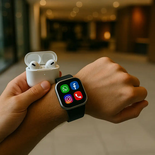 Combo HR5 Ultra3 + Smartwatch + audífonos inalámbricos + Correas intercambiables 🔥 🎧